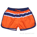 Peach Skin Stripe Schnelltrocknende Badeshorts